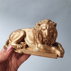 Лев золотой 15*8 см
