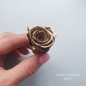 Роза 3 см золотая (21)