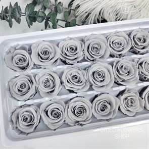 Роза 3 см светло-серая (21)