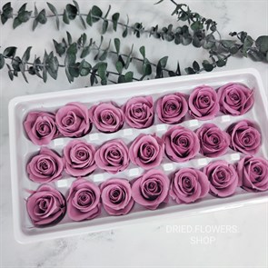 Роза 3,5 см фиолетовая сливовая (21)