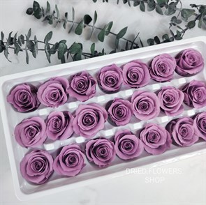 Роза 3 см фиолетовая темно-сливовая (21)